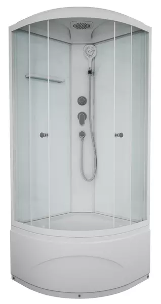 Душевая кабина «Albert&Bayer» Advance 909045WC-1.2 высокий поддон прозрачная/белая 90/90/218